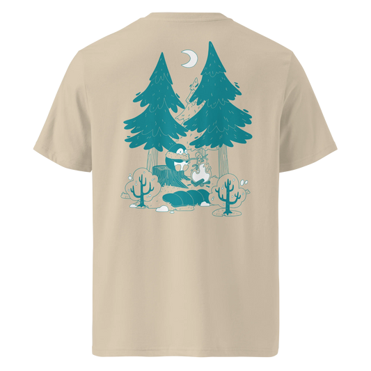 Pio Goes Camping Pouch Unisex Organic T-Shirt