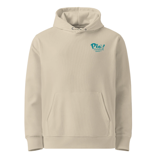 Pio Goes Camping Pouch Unisex Organic Hoodie