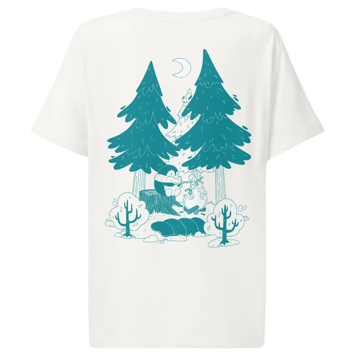 Pio Goes Camping Pouch Women’s Organic T-Shirt
