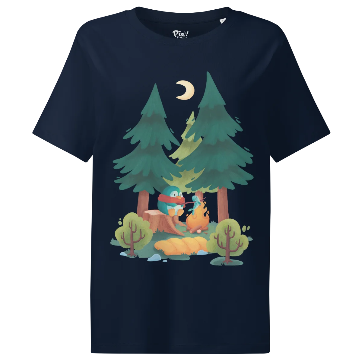 Pio Goes Camping Women's Organic T-Shirt