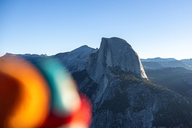 Pio looking out to Half Dome in Yosemite